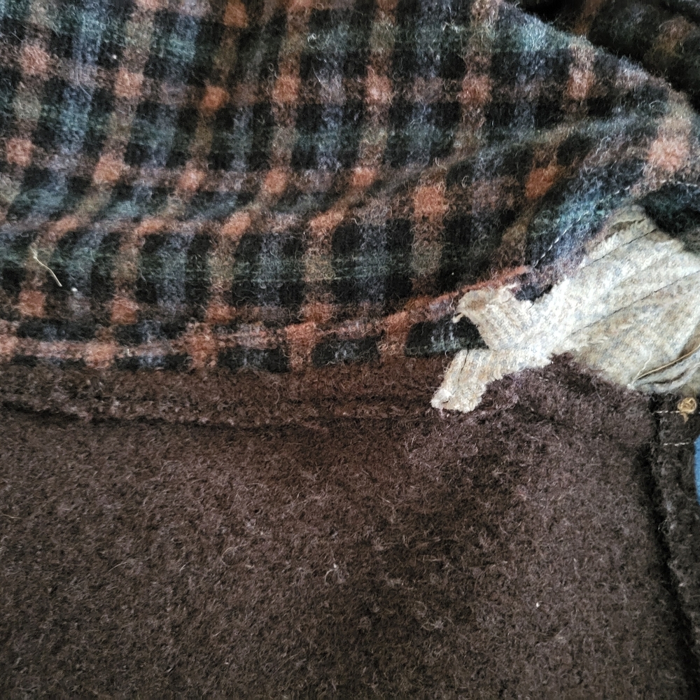 Handmade Vintage "EZ 4 EWE" Wool Cropped Patchwork Jacket - Picture 4 of 6